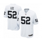 Men's Oakland Raiders #52 Marquel Lee Game White Football Jersey