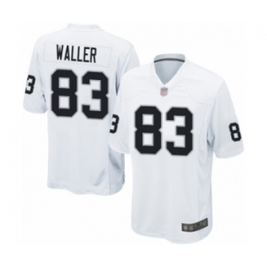 Men's Oakland Raiders #83 Darren Waller Game White Football Jersey