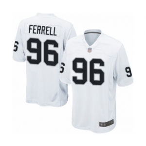 Men's Oakland Raiders #96 Clelin Ferrell Game White Football Jersey