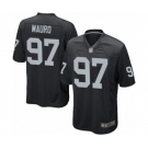 Men's Oakland Raiders #97 Josh Mauro Game Black Team Color Football Jersey