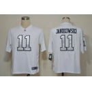 nike nfl jerseys oakland raiders #11 janikowski white(silver number)[Game]