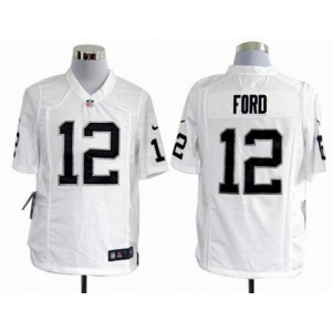 nike nfl jerseys oakland raiders #12 jacoby ford white[game]