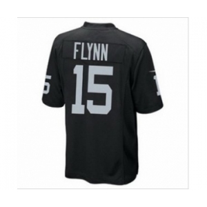 nike nfl jerseys oakland raiders #15 flynn black[game]