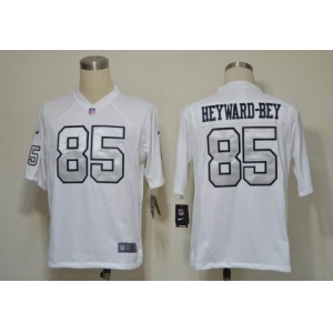 nike nfl jerseys oakland raiders #85 heyward-bey white(silver number)[Game]