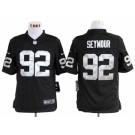 nike nfl jerseys oakland raiders #92 seymour black[game]