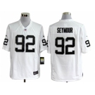 nike nfl jerseys oakland raiders #92 seymour white[game]