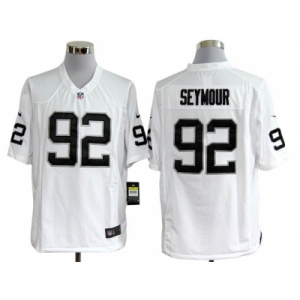 nike nfl jerseys oakland raiders #92 seymour white[game]