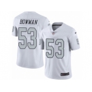 Men Nike Oakland Raiders #53 NaVorro Bowman Elite White Rush Vapor Untouchable NFL Jersey