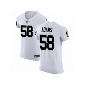 Men Nike Oakland Raiders #58 Tyrell Adams White Vapor Untouchable Elite Player NFL Jersey