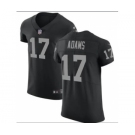 Men's Las Vegas Raiders  #17 Davante Adams Black Team Color Men's Stitched NFL Vapor Untouchable Elite Jersey