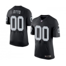 Men's Nike Oakland Raiders #00 Jim Otto Elite Black Team Color NFL Jersey