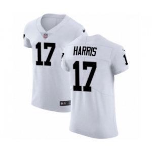 Men's Nike Oakland Raiders #17 Dwayne Harris White Vapor Untouchable Elite Player NFL Jersey