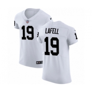 Men's Nike Oakland Raiders #19 Brandon LaFell White Vapor Untouchable Elite Player NFL Jersey