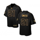 Men's Nike Oakland Raiders #21 Sean Smith Elite Black Pro Line Gold Collection NFL Jersey