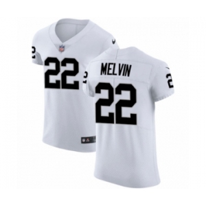 Men's Nike Oakland Raiders #22 Rashaan Melvin White Vapor Untouchable Elite Player NFL Jersey