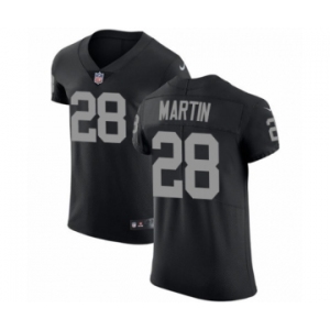 Men's Nike Oakland Raiders #28 Doug Martin Black Team Color Vapor Untouchable Elite Player NFL Jersey