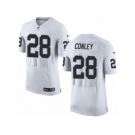 Men's Nike Oakland Raiders #28 Gareon Conley Elite White NFL Jersey