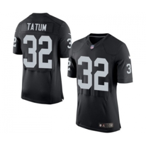 Men's Nike Oakland Raiders #32 Jack Tatum Elite Black Team Color NFL Jersey