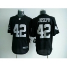 Men's Nike Oakland Raiders #42 Karl Joseph Game Black Elite Color NFL Jersey