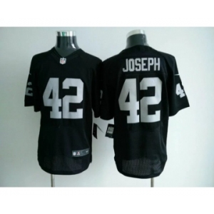 Men's Nike Oakland Raiders #42 Karl Joseph Game Black Elite Color NFL Jersey