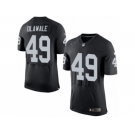 Men's Nike Oakland Raiders #49 Jamize Olawale Elite Black Team Color NFL Jersey