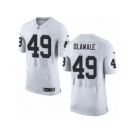 Men's Nike Oakland Raiders #49 Jamize Olawale Elite White NFL Jersey