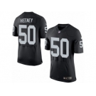 Men's Nike Oakland Raiders #50 Ben Heeney Elite Black Team Color NFL Jersey