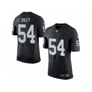 Men's Nike Oakland Raiders #54 Perry Riley Elite Black Team Color NFL Jersey