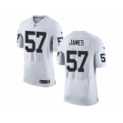 Men's Nike Oakland Raiders #57 Cory James Elite White NFL Jersey