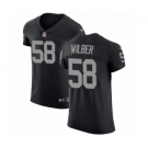 Men's Nike Oakland Raiders #58 Kyle Wilber Black Team Color Vapor Untouchable Elite Player NFL Jersey