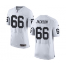 Men's Nike Oakland Raiders #66 Gabe Jackson Elite White NFL Jersey