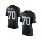 Men's Nike Oakland Raiders #70 Kelechi Osemele Elite Black Team Color NFL Jersey