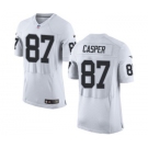 Men's Nike Oakland Raiders #87 Dave Casper Elite White NFL Jersey