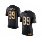 Men's Nike Oakland Raiders #89 Amari Cooper Elite Black Gold Team Color NFL Jersey