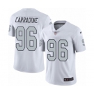 Men's Nike Oakland Raiders #96 Cornellius Carradine Elite White Rush Vapor Untouchable NFL Jersey