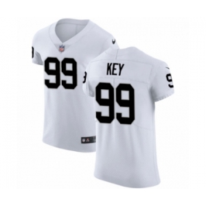 Men's Nike Oakland Raiders #99 Arden Key White Vapor Untouchable Elite Player NFL Jersey