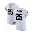 Men's Oakland Raiders #25 Erik Harris White Vapor Untouchable Elite Player Football Jersey