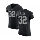 Men's Oakland Raiders #32 Marcus Allen Black Team Color Vapor Untouchable Elite Player Football Jersey