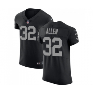 Men's Oakland Raiders #32 Marcus Allen Black Team Color Vapor Untouchable Elite Player Football Jersey