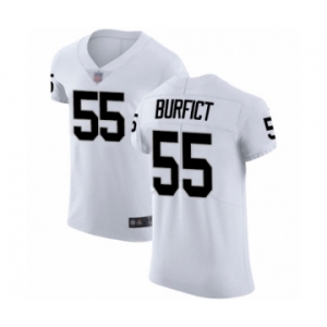 Men's Oakland Raiders #55 Vontaze Burfict White Vapor Untouchable Elite Player Football Jersey