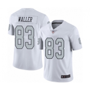 Men's Oakland Raiders #83 Darren Waller Elite White Rush Vapor Untouchable Football Jersey