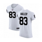 Men's Oakland Raiders #83 Darren Waller White Vapor Untouchable Elite Player Football Jersey