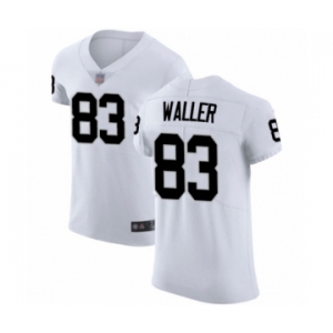 Men's Oakland Raiders #83 Darren Waller White Vapor Untouchable Elite Player Football Jersey