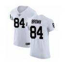 Men's Oakland Raiders #84 Antonio Brown White Vapor Untouchable Elite Player Football Jersey