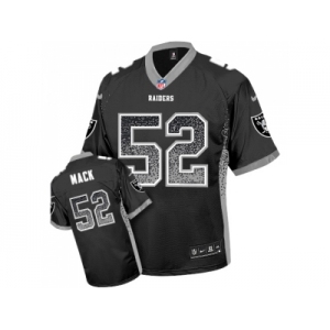 Nike Oakland Raiders #52 Khalil Mack Black Men's Stitched NFL Elite Drift Fashion Jersey