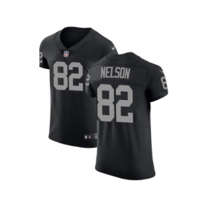 Nike Oakland Raiders #82 Jordy Nelson Black Team Color Men Stitched NFL Vapor Untouchable Elite Jersey