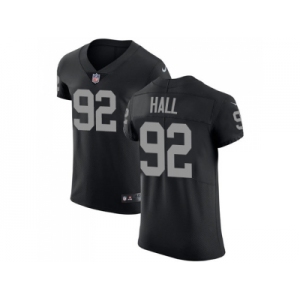 Nike Oakland Raiders #92 P.J. Hall Black Team Color Men Stitched NFL Vapor Untouchable Elite Jersey