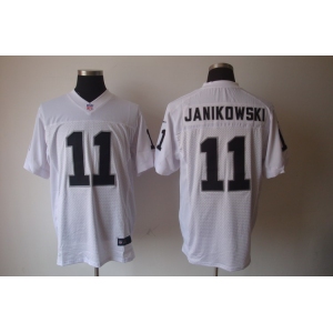 nike nfl jerseys oakland raiders #11 janikowski white[Elite]