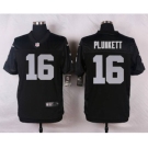 nike nfl jerseys oakland raiders #16 plunkett black[Elite]