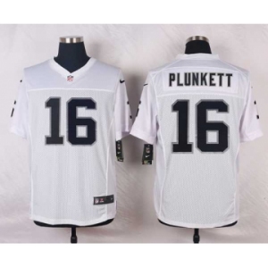 nike nfl jerseys oakland raiders #16 plunkett white[Elite]